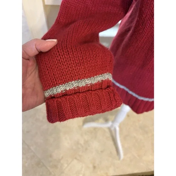 Vintage Woolrich Women's Snowflake Sweater, Red, XL, Angora - Picture 5 of 11